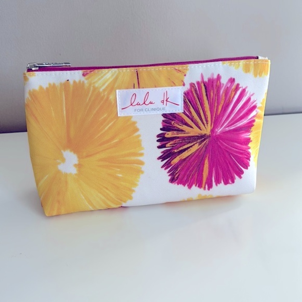 Lulu Dk for Clinique Bright Floral Makeup Bag
